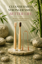 MORIAI Boar Bristle & Bamboo Toothbrush
