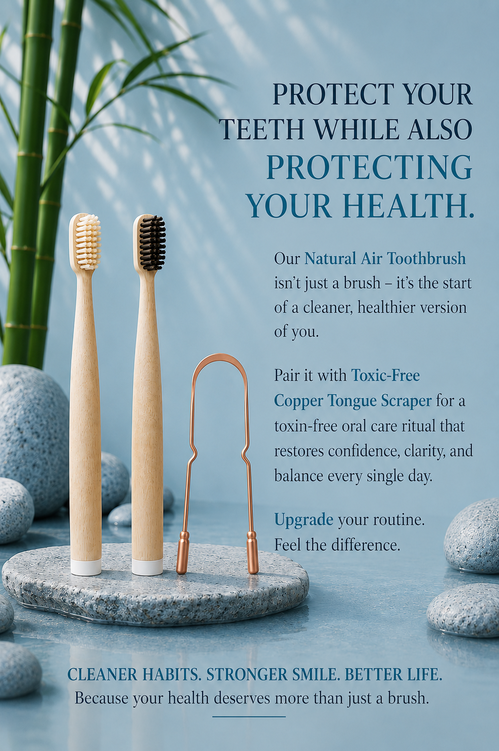MORIAI Horse Bristle & Bamboo Toothbrush