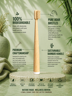 MORIAI Boar Bristle & Bamboo Toothbrush